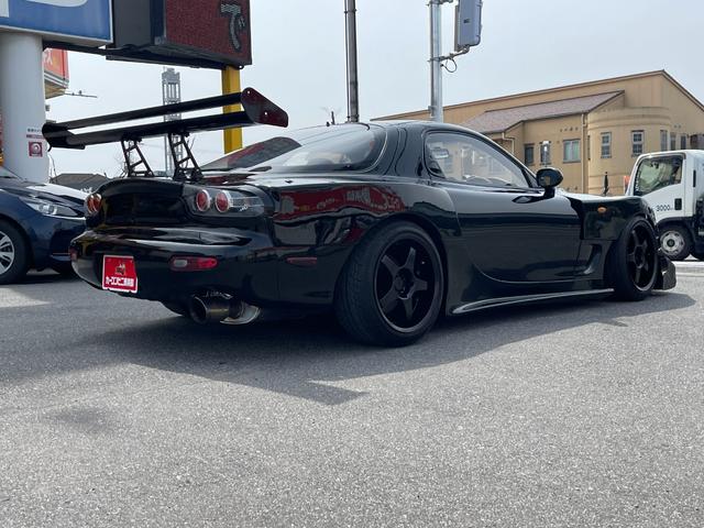 ＲＸ－７ タイプＲ　高圧縮エンジン　ＲＥ雨宮Ｆバンパー＋カナード　ワイドボディー公認　Ｖマウント　パワーＦＣ　アペックススポーツキャタライザー　トラストマフラー　ＧＴウイング（72枚目）