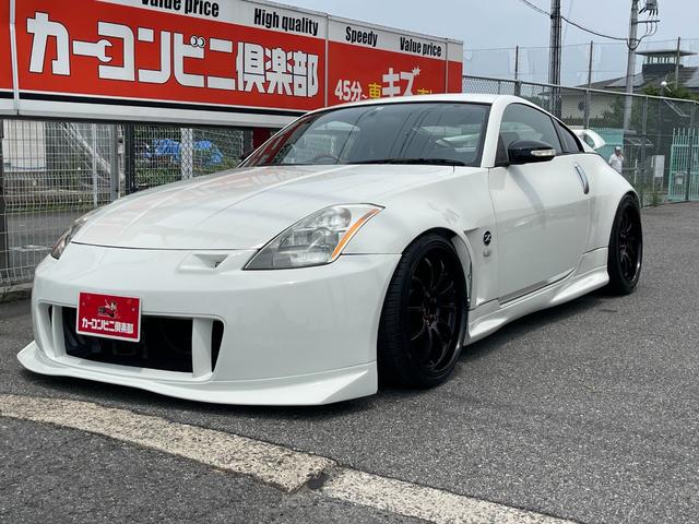 フェアレディＺ ベースグレード　６ＭＴ　ワイドボディ公認　社外エアロ　アドバン１９インチホイール　ブレンボキャリパー　ニスモマフラー　社外車高調　社外ウィング　社外ステアリング（26枚目）