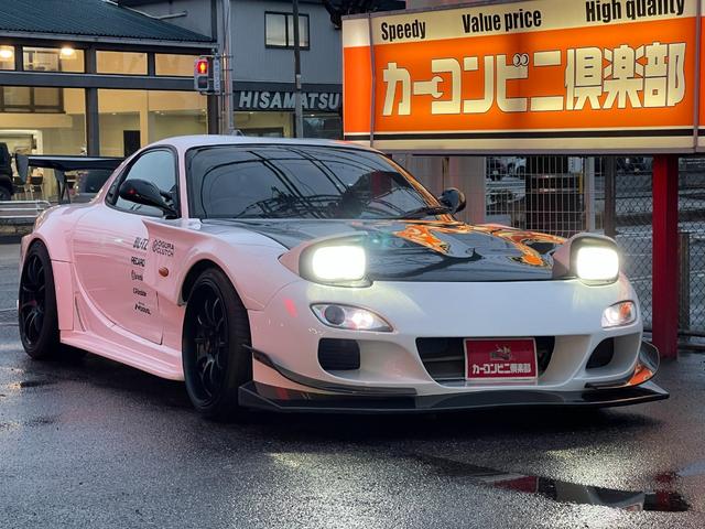 ＲＸ－７ タイプＲバサーストＲ　６型　ＴＣＰマジック仕様　ワイドボディー公認　Ｖマウント　アラゴスタ製ナイトスポーツ車高調　アドバンレーシング１８ＡＷ　アペックスマフラー　カーボンボンネット　ＧＴウイング　モモステ（16枚目）