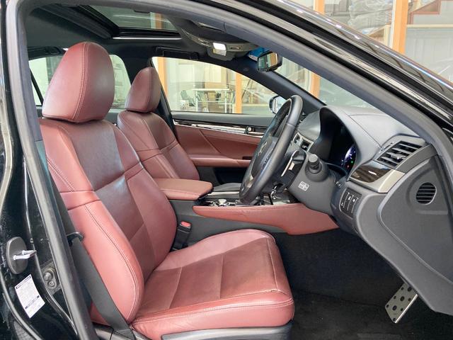 GS300h Fスポーツ サンルーフ 赤本革シート(12枚目)