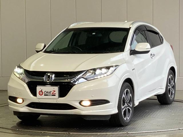 ヴェゼル ホンダ ハイブリッドz メーカーsdインターナビ バックカメラ bluetoothオーディオ フルセグ ハーフレザー ledヘットライト etc スマートキー usb端子 コーナーセンサークルーズコントロール シートヒーター 兵庫県