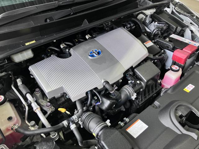 プリウス Ａツーリングセレクション　モデリスタエアロＦＳＲ・黒革シート・シートヒーター・純正９インチＳＤナビ・Ｂｌｕｅｔｏｏｔｈオーディオ・フルセグ・Ｂカメラ・ブラインドスポットモニター・コーナーセンサー・レーダークーズコントロール・（76枚目）