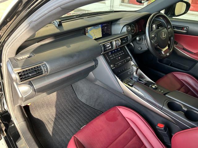 ＩＳ ＩＳ３５０　Ｆスポーツ　ＴＲＤエアロＦＳＲ・ＴＲＤマフラー・ＴＲＤリアスポイラー・サンルーフ・ブラインドスポットモニター・コーナーセンサー・レーダークルーズコントロール・レーンキープ・プリクラッシュセーフティー・赤本革シート（75枚目）