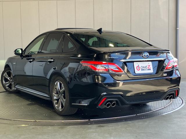 クラウンハイブリッド ＲＳアドバンス　サンルーフ・デジタルインナーミラー・黒本革シート・エアーシート・シートヒーター・パノラミックビューモニター・純正ＳＤナビ・Ｂｌｕｅｔｏｏｔｈオーディオ・フルセグ・純正エアロＦＲ・１５００Ｗ　ＡＣ・（33枚目）