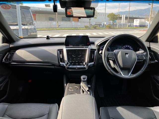 クラウンハイブリッド ＲＳアドバンス　サンルーフ・デジタルインナーミラー・黒本革シート・エアーシート・シートヒーター・パノラミックビューモニター・純正ＳＤナビ・Ｂｌｕｅｔｏｏｔｈオーディオ・フルセグ・純正エアロＦＲ・１５００Ｗ　ＡＣ・（53枚目）