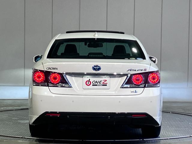 クラウンハイブリッド アスリートＧ　サンルーフ！パノラミックビューモニター・純正ＳＤナビ・Ｂｌｕｅｔｏｏｔｈオーディオ・フルセグ・黒本革シート・エアーシート・シートヒーター・プリクラッシュセーフティー！１８インチＡＷ！ドラレコ！（31枚目）