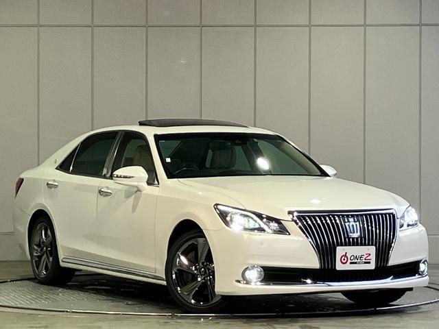 クラウンマジェスタ Fバージョン サンルーフ・ベージュ本革シート・エアーシート・シートヒーター・パワーシート・純正SDナビ・フルセグ・Bluetoothオーディオ・Bカメラ・コンビハンドル・ハンドルヒーター・リアコンソールスイッチ・(27枚目)