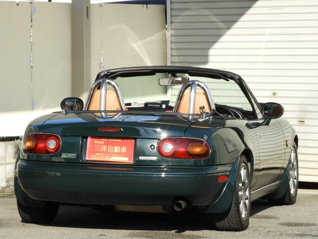 ユーノスロードスター スペシャルパッケージ 5速マニュアル ガラススクリーンソフトトップ 社外15インチAW テイン車高調サス(7枚目)