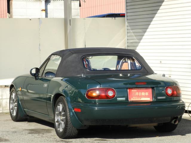 ユーノスロードスター スペシャルパッケージ 5速マニュアル ガラススクリーンソフトトップ 社外15インチAW テイン車高調サス(10枚目)