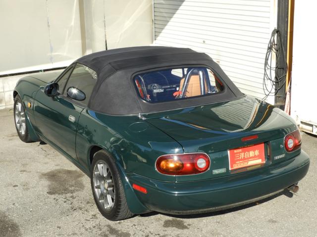 ユーノスロードスター スペシャルパッケージ 5速マニュアル ガラススクリーンソフトトップ 社外15インチAW テイン車高調サス(11枚目)