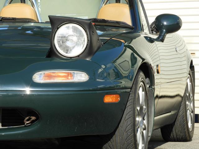 ユーノスロードスター スペシャルパッケージ 5速マニュアル ガラススクリーンソフトトップ 社外15インチAW テイン車高調サス(13枚目)