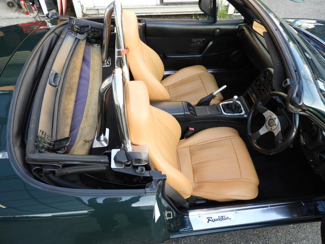 ユーノスロードスター スペシャルパッケージ 5速マニュアル ガラススクリーンソフトトップ 社外15インチAW テイン車高調サス(22枚目)