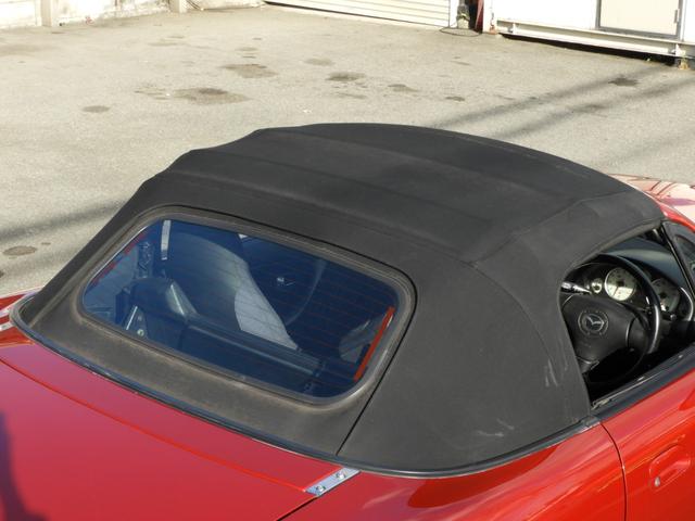 ロードスター ＲＳ　後期型ＲＳ　６速ＭＴ　レイズＴＥ３７　マキシムＥＸマニ　テイン車高調　クロス生地ソフトトップ　ソウルレッド全塗装（17枚目）
