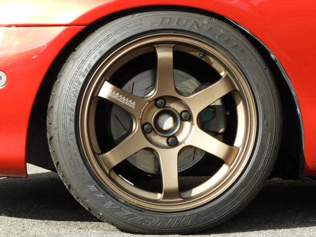 ロードスター ＲＳ　後期型ＲＳ　６速ＭＴ　レイズＴＥ３７　マキシムＥＸマニ　テイン車高調　クロス生地ソフトトップ　ソウルレッド全塗装（51枚目）