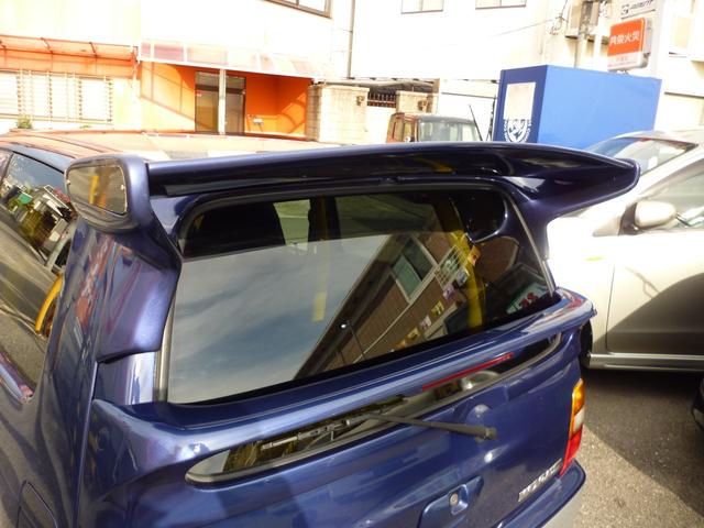 アルトワークス ＲＳ／Ｚ　ＲＡＹＳ１４インチアルミホイール　ストリートライド車高調　柿本改マフラー　ロールバー　社外リアスポイラー　メッシュブレーキホース　ＭＯＭＯステアリング　ブースト計　ＨＫＳエアクリ　ＬＥＤライト（10枚目）