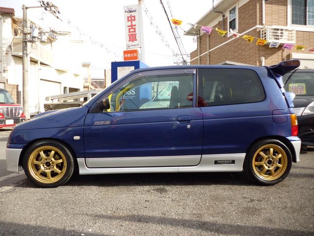 アルトワークス ＲＳ／Ｚ　ＲＡＹＳ１４インチアルミホイール　ストリートライド車高調　柿本改マフラー　ロールバー　社外リアスポイラー　メッシュブレーキホース　ＭＯＭＯステアリング　ブースト計　ＨＫＳエアクリ　ＬＥＤライト（11枚目）