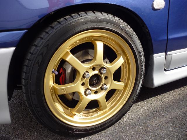 アルトワークス ＲＳ／Ｚ　ＲＡＹＳ１４インチアルミホイール　ストリートライド車高調　柿本改マフラー　ロールバー　社外リアスポイラー　メッシュブレーキホース　ＭＯＭＯステアリング　ブースト計　ＨＫＳエアクリ　ＬＥＤライト（46枚目）