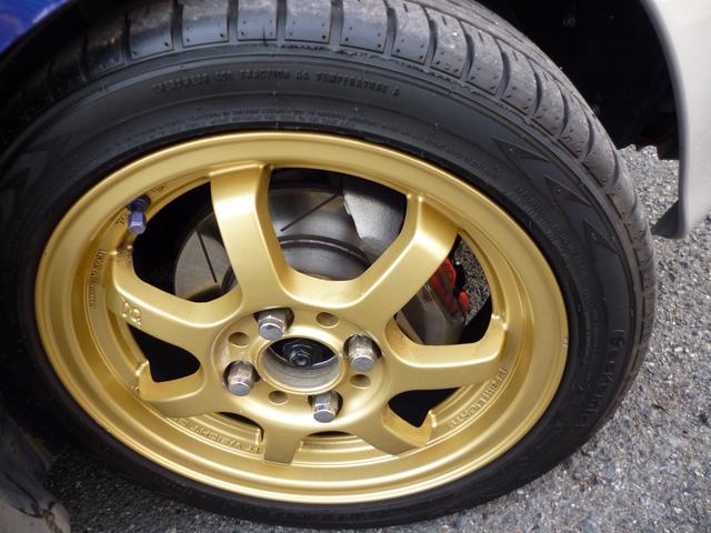 アルトワークス ＲＳ／Ｚ　ＲＡＹＳ１４インチアルミホイール　ストリートライド車高調　柿本改マフラー　ロールバー　社外リアスポイラー　メッシュブレーキホース　ＭＯＭＯステアリング　ブースト計　ＨＫＳエアクリ　ＬＥＤライト（47枚目）