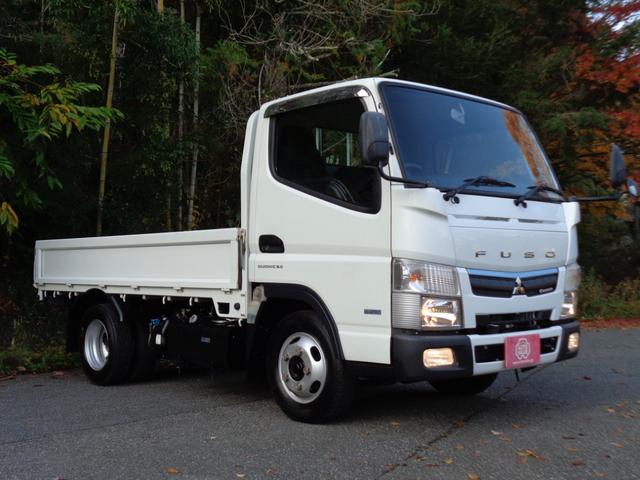 キャンター 全低床　２トン積み４ナンバー　全低床平ボディ　リアＷタイヤ　ＥＴＣ　キーレス　スペアキー　左電格ミラー　フォグランプ　坂道発進補助装置　ＥＣＯモードスイッチ　荷台床ラバー敷き　純正マット＆ドアバイザー（3枚目）