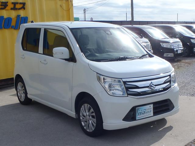 ワゴンＲ ＦＺ　レーダーブレーキサポート　Ｓエネチャージ　アイドリングストップ　スマートキー　プッシュスタート　ＣＤ　Ｂｌｕｅｔｏｏｔｈ　ＥＴＣ　運転席シートヒーター　純正１４インチアルミ（3枚目）