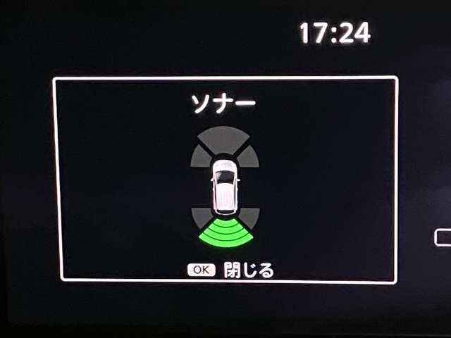 障害物を感知し知らせてくれるので安心です♪