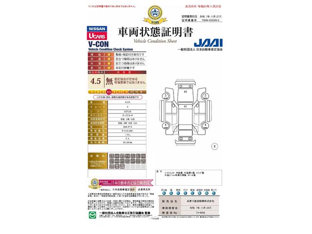 車両状態評価書