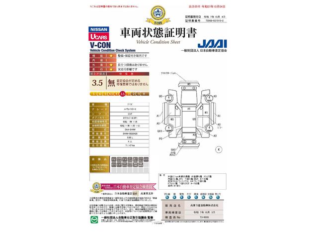 車両状態評価書