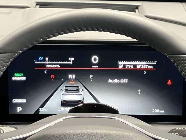 アリア B6 当社試乗車アップ・メーカーOPナビゲーション・プロパイロット・アラウンドビューモニター・ETC・サンルーフ・パワーシート・パワーリアゲート・LEDヘッドライト・フォグランプ・アルミホイールオートライト(3枚目)