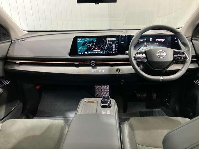 アリア B6 当社試乗車アップ・メーカーOPナビゲーション・プロパイロット・アラウンドビューモニター・ETC・サンルーフ・パワーシート・パワーリアゲート・LEDヘッドライト・フォグランプ・アルミホイールオートライト(4枚目)