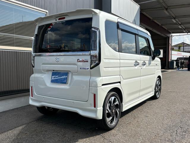 スペーシアカスタム ハイブリッドXSターボ 純正9インチSDナビ フルセグTV Bluetooth 全方位モニター 前後ドライブレコーダー HUD ETC 前席シートヒーター 後席サーキュレーター 両側電動スライド スズキセーフティサポート(3枚目)