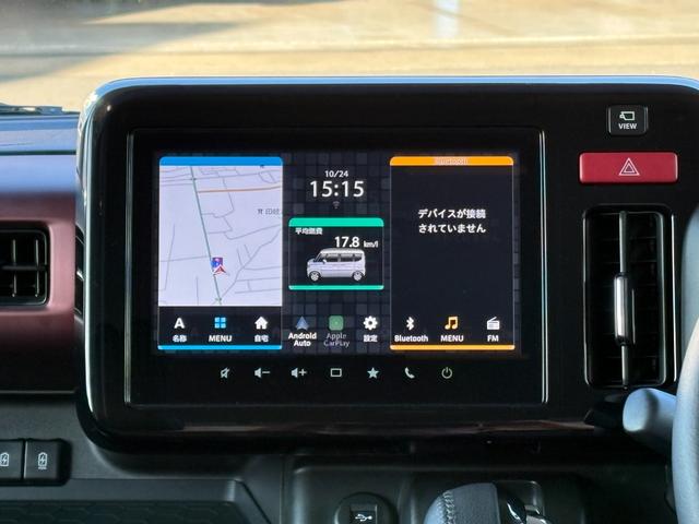 スペーシアカスタム ハイブリッドXSターボ 純正9インチSDナビ フルセグTV Bluetooth 全方位モニター 前後ドライブレコーダー HUD ETC 前席シートヒーター 後席サーキュレーター 両側電動スライド スズキセーフティサポート(4枚目)