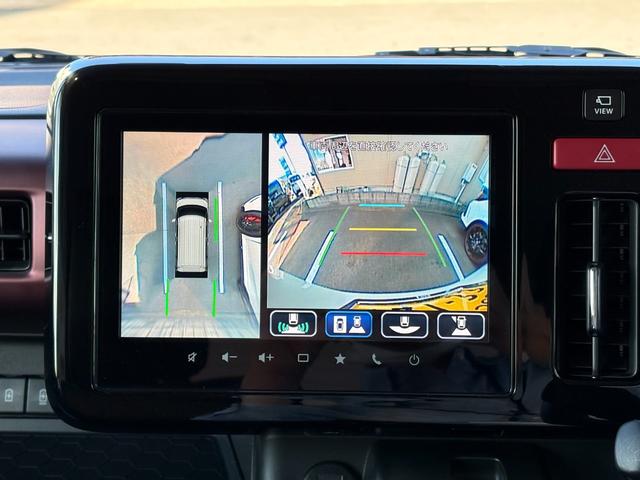スペーシアカスタム ハイブリッドXSターボ 純正9インチSDナビ フルセグTV Bluetooth 全方位モニター 前後ドライブレコーダー HUD ETC 前席シートヒーター 後席サーキュレーター 両側電動スライド スズキセーフティサポート(5枚目)