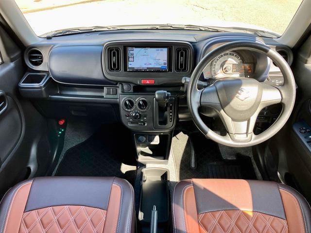 アルト L 社外AW ETC バックカメラ ナビ TV クリアランスソナー レーンアシスト 衝突被害軽減システム オートライト キーレスエントリー アイドリングストップ 電動格納ミラー シートヒーター CVT(2枚目)