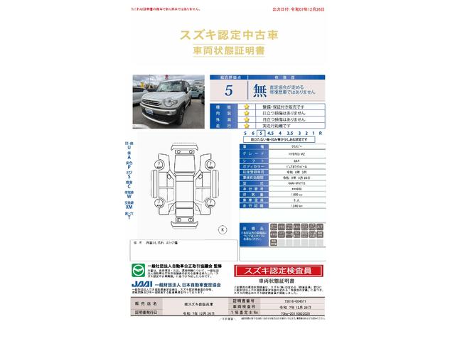 車両状態評価書