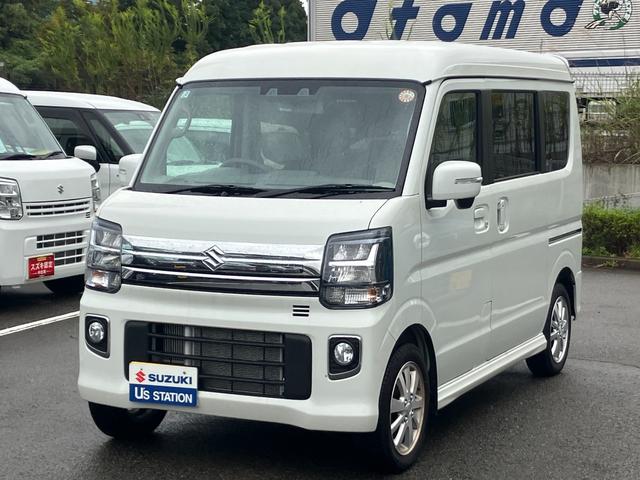 エブリイワゴン ＰＺターボ　ハイルーフ　６型　後席右側パワースライド　ＬＥＤ　デュアルカメラブレーキ｜後退時ブレーキサポート｜１４インチアルミホイール｜本革巻きステアリングホイール｜ＬＥＤヘッドランプ｜オートライトシステム｜運転席シートヒーター｜オートエアコン｜（42枚目）