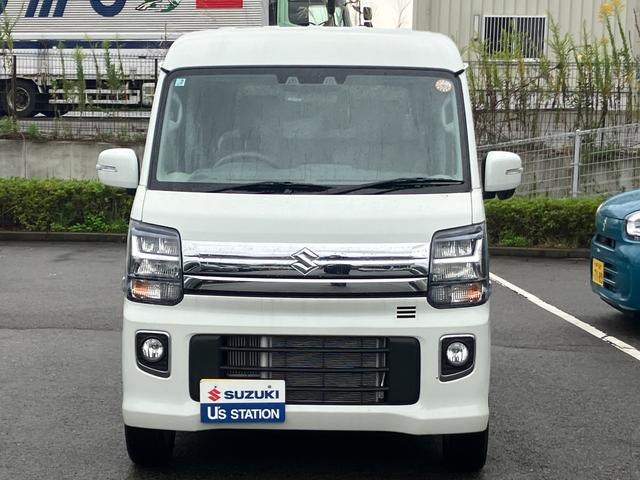 エブリイワゴン ＰＺターボ　ハイルーフ　６型　後席右側パワースライド　ＬＥＤ　デュアルカメラブレーキ｜後退時ブレーキサポート｜１４インチアルミホイール｜本革巻きステアリングホイール｜ＬＥＤヘッドランプ｜オートライトシステム｜運転席シートヒーター｜オートエアコン｜（44枚目）