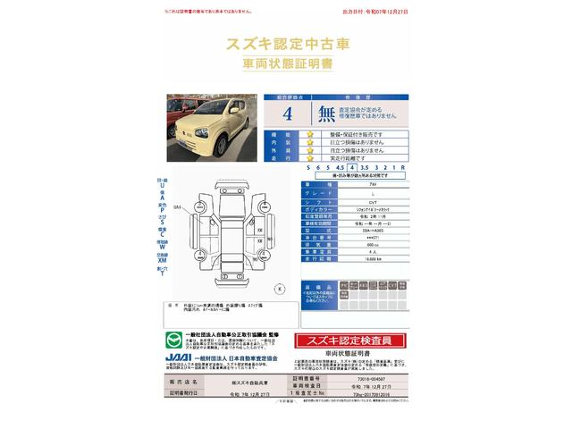 車両状態評価書
