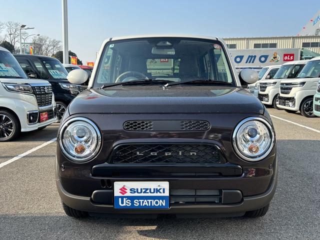 アルトラパンLC LC HYBRID X 6型 4WD 衝突被害軽減ブレーキ デュアルセンサーブレーキII|LEDヘッドランプ|シートヒーター|LC専用フロントグリル|アルミホイール|本革巻きステアリングホイール|照明付バニティミラー|ナノイー搭載フルオートエアコン|(4枚目)