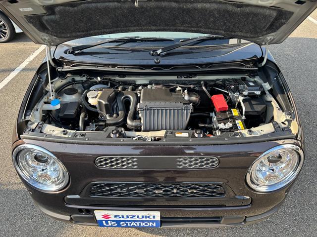 アルトラパンLC LC HYBRID X 6型 4WD 衝突被害軽減ブレーキ デュアルセンサーブレーキII|LEDヘッドランプ|シートヒーター|LC専用フロントグリル|アルミホイール|本革巻きステアリングホイール|照明付バニティミラー|ナノイー搭載フルオートエアコン|(61枚目)