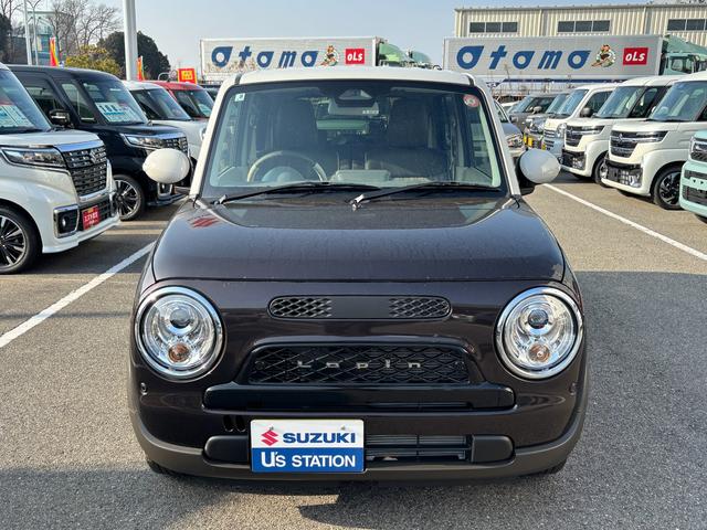 アルトラパンLC LC HYBRID X 6型 4WD 衝突被害軽減ブレーキ デュアルセンサーブレーキII|LEDヘッドランプ|シートヒーター|LC専用フロントグリル|アルミホイール|本革巻きステアリングホイール|照明付バニティミラー|ナノイー搭載フルオートエアコン|(63枚目)