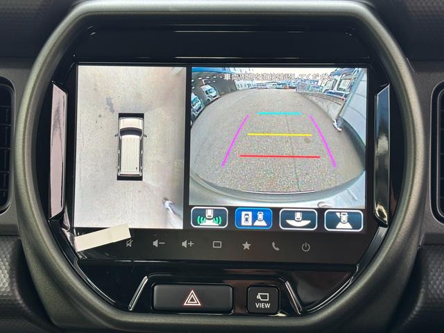 ハスラー タフワイルドターボ　３型　全方位モニター付ナビ　パドルシフト　デュアルカメラブレーキ｜ＬＥＤヘッドランプ｜アダプティブクルーズコントロール｜シートヒーター｜３６０°プレミアムＵＶ＆ＩＲカットガラス｜ナノイー搭載フルオートエアコン｜本革巻きステアリングホイール｜（10枚目）