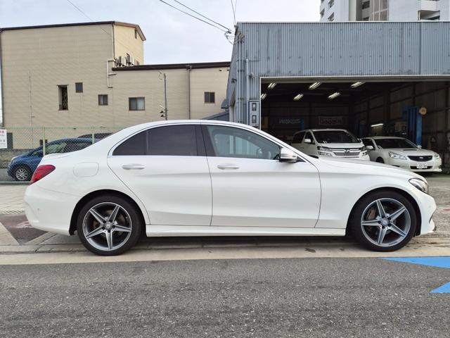 Cクラス C200アバンギャルド AMGライン 本革シート エアサス 純正ナビ フルセグTV Bカメラ HDD〜SSD化NOXセンサー交換済み ナビ最新更新済み パワーシート シートヒーター ドラレコ(5枚目)