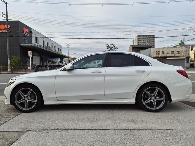 Cクラス C200アバンギャルド AMGライン 本革シート エアサス 純正ナビ フルセグTV Bカメラ HDD〜SSD化NOXセンサー交換済み ナビ最新更新済み パワーシート シートヒーター ドラレコ(6枚目)