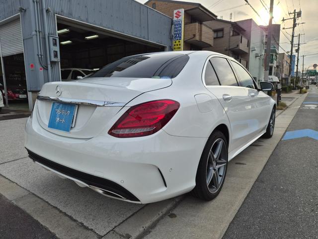 Cクラス C200アバンギャルド AMGライン 本革シート エアサス 純正ナビ フルセグTV Bカメラ HDD〜SSD化NOXセンサー交換済み ナビ最新更新済み パワーシート シートヒーター ドラレコ(9枚目)