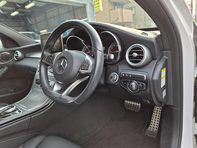 Cクラス C200アバンギャルド AMGライン 本革シート エアサス 純正ナビ フルセグTV Bカメラ HDD〜SSD化NOXセンサー交換済み ナビ最新更新済み パワーシート シートヒーター ドラレコ(16枚目)