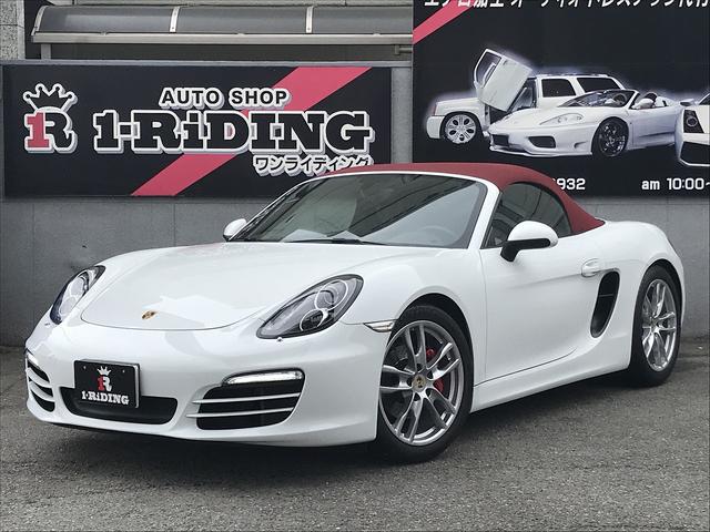 ボクスター 正規ディーラー車 赤幌 電動ミラー スポーツクロノパッケージ PASM PDK 純正ナビ 純正19インチAW レッドキャリパー アルカンターラシート パワーシート シートヒーター バックカメラ(2枚目)