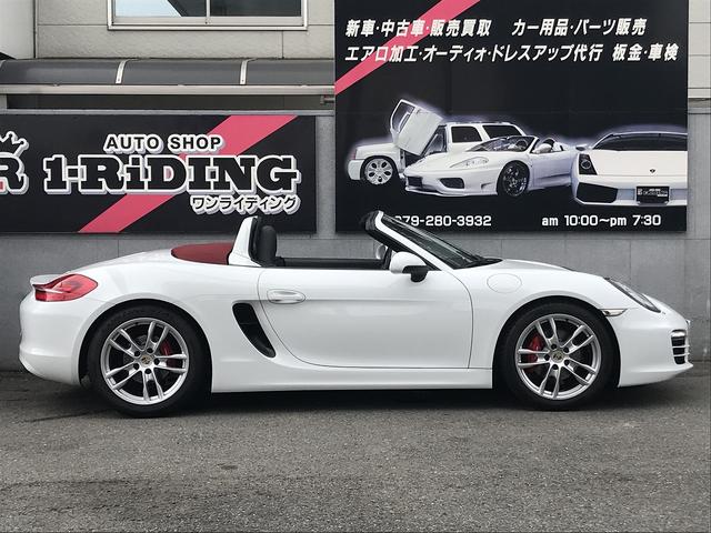 ボクスター 正規ディーラー車 赤幌 電動ミラー スポーツクロノパッケージ PASM PDK 純正ナビ 純正19インチAW レッドキャリパー アルカンターラシート パワーシート シートヒーター バックカメラ(5枚目)