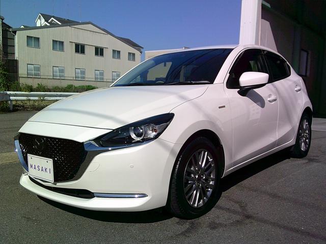 MAZDA2 15S 100周年特別記念車 衝突被害軽減ブレーキ ナビ/テレビ/CD/DVD USB/ブルートゥース 360度カメラ ETC レーダークルーズコントロール ハーフレザーシート シートヒータ ブラインドスポットモニタ 全国1年保証(4枚目)