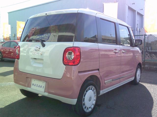 ムーヴキャンバス ストライプスＧ　スマートアシスト　純正ナビ　ＴＶ／ＣＤ／ＤＶＤ　ＵＳＢ／ブルートゥース　パノラミックビューモニター　ドライブレコーダー　シートヒーター　スマートキー　ＬＥＤライト　オートライト　新車保証継承（8枚目）