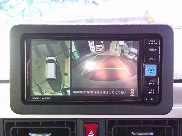 ムーヴキャンバス ストライプスＧ　スマートアシスト　純正ナビ　ＴＶ／ＣＤ／ＤＶＤ　ＵＳＢ／ブルートゥース　パノラミックビューモニター　ドライブレコーダー　シートヒーター　スマートキー　ＬＥＤライト　オートライト　新車保証継承（17枚目）